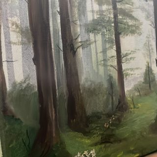 Misty Forest Mini Landscape Oil Painting — photo 4
