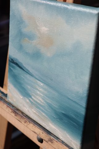 Seascape Diptych — Set of 2 Mini Oil Paintings — photo 5