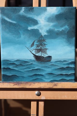 Seascape Diptych — Set of 2 Mini Oil Paintings — photo 2