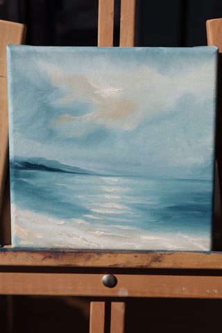 Seascape Diptych — Set of 2 Mini Oil Paintings — photo 4