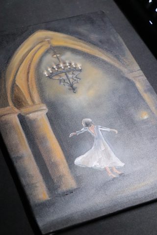 Ballerina in the Gothic Hall Oil Painting — photo 5