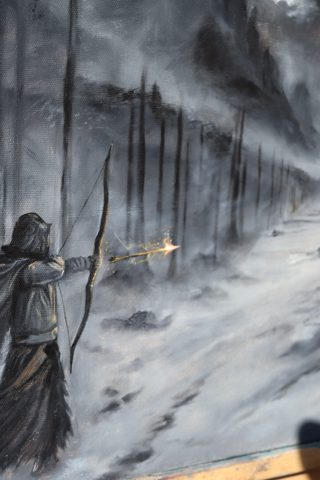 The Archer in the Mist Fantasy Oil Painting — photo 2